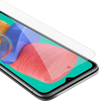Cadorabo Screenprotector geschikt voor Samsung Galaxy M33 5G - Pantser film Beschermende film in KRISTALHELDER Geharde (Tempered) display beschermglas in 9H hardheid met 3D Touch