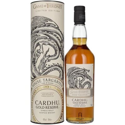 Cardhu Whisky Cardhu Gold Reserve GAME OF THRONES House Targaryen Single Malt Collection 40% Vol. 0,7l in geschenkverpakking