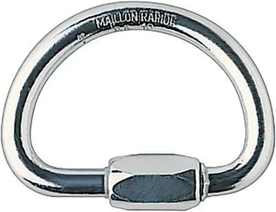 Lichtgewicht Halfronde Karabiner - Grijs - Unisex Klimuitrusting