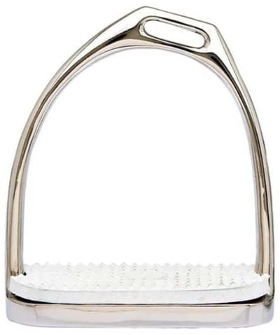 Sefton Stainless Simple Offset Tread English Stijgbeugels Zilver 10 cm