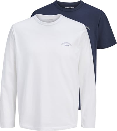 JACK&JONES - JJCOLLEGE LOGO TEE SS/LS SET MP JNR - Jongens - T-shirts