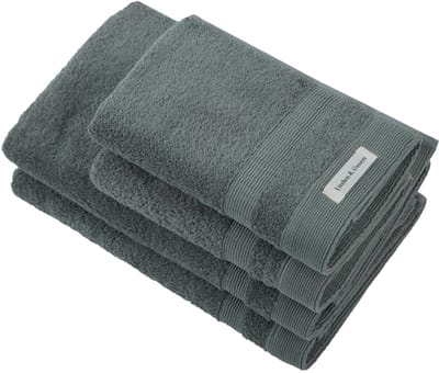L&G - Badhanddoeken Set - 4 delig - 2 Handdoeken 50x100 cm & 2 Badhanddoeken 70x140 cm - 100% Katoen - Groene Handdoeken - Army Green