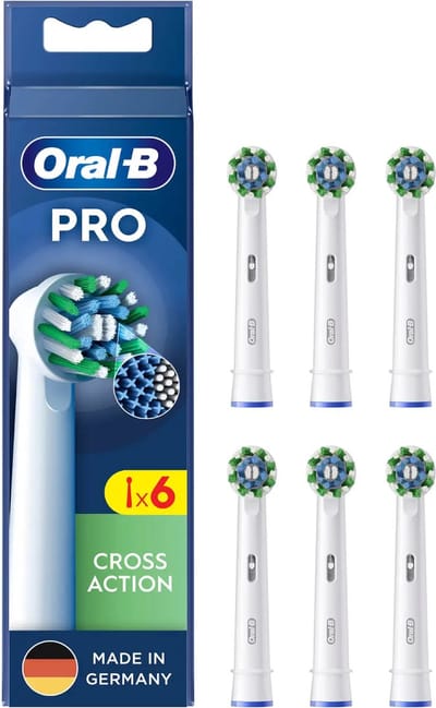 Borstel vervanger Oral-B Pro Cross Action 6 Stuks