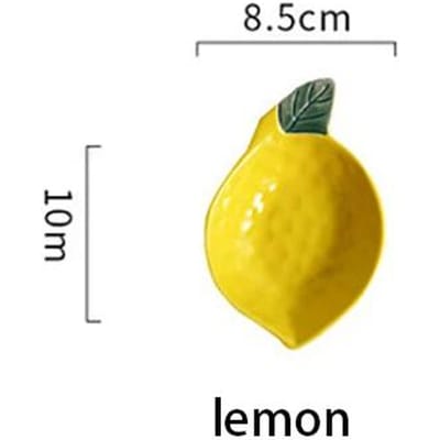 Keramische Vormige Sauskom Kruiden Dipschaal Ketchup Soja Azijn Fruitsalade Boter Dessertbord Tafelgerei Decoratie yellow