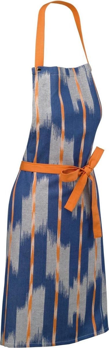 Keukenschort, Oranje / Blauw - Kela | Ethno