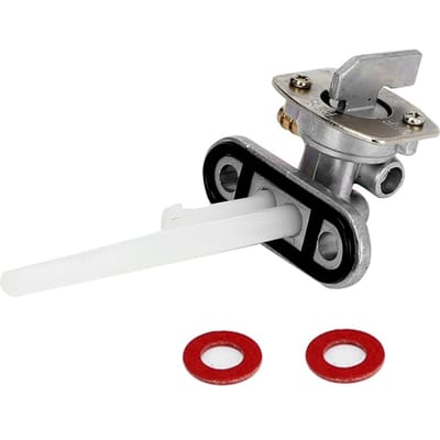 Robinet d'essence pour réservoir de carburant avec rondelles pour Yamaha DT175 gray