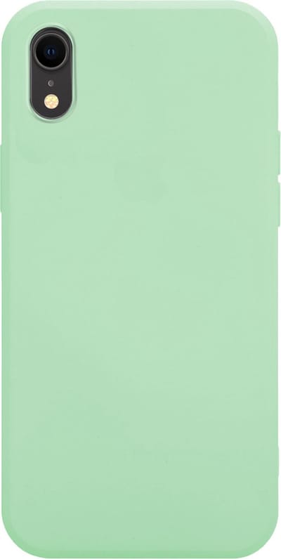 Ceezs Pantone siliconen hoesje geschikt voor Apple iPhone Xr - beschermhoesje - backcover - silicone case - optimale bescherming - lichtgroen