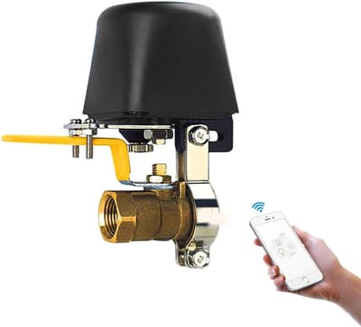 Slimme Waterafsluiter met Bluetooth, Spraak- en WiFi-besturing - Draadloze Waterstopklep voor Keuken, Tuin en Boerderij (EU)