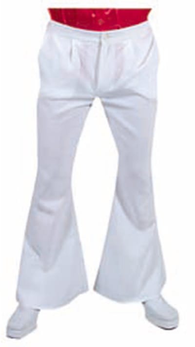 Magic Design Hippiebroek Heren Polyester Wit Maat S