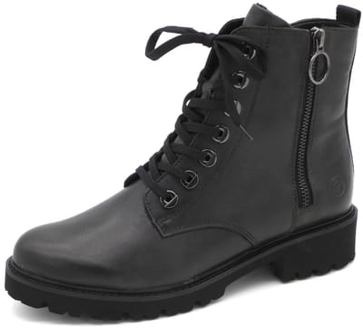 Remonte Groene Leren Dames Veterboots - Groen - 39