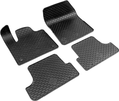 Walser DirtGuard rubberen voetmatten geschikt voor Peugeot 3008 SUV 05/2016-Vandaag - Citroen C5 Aircross 11/2018-Vandaag - Opel Grandland X 06/2017-Vandaag - ook geschikt voor Hybrid