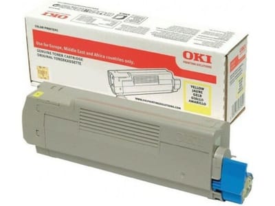 OKI 46443101 toner cartridge geel hoge capaciteit (origineel)