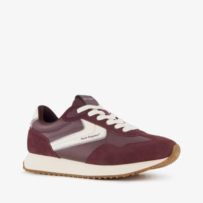 Hush Puppies dames sneakers bordeauxrood - Maat 37 - Uitneembare zool