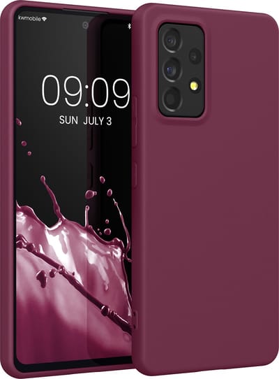 kwmobile telefoonhoesje geschikt voor Samsung Galaxy A53 5G - Hoesje voor smartphone - Back cover in bordeaux-violet