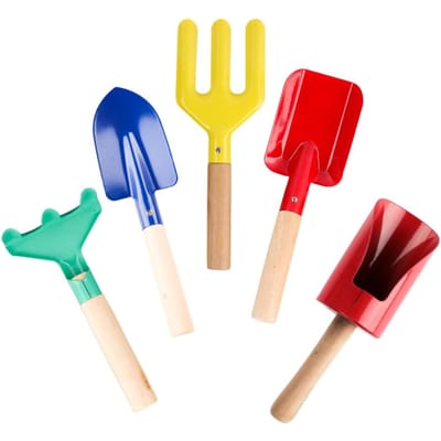 Lot de 5 mini outils de jardinage pour enfants Outils DIY pour plantes d'extérieur Kit d'outils de plantation de jardin pour enfants