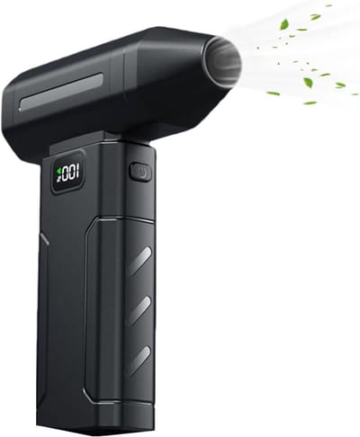 Draadloze Stofblazer - Elektrische Lucht - Apparaten Reinigen - 6000mAh Batterij - 15.6x11.6x4.2cm - Zwart