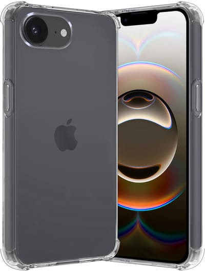 Hoes - Geschikt voor Apple iPhone 16e - Sterk & Shockproof - Siliconen Case - Back Cover - Telefoon Hoesje Shock Proof - Transparant