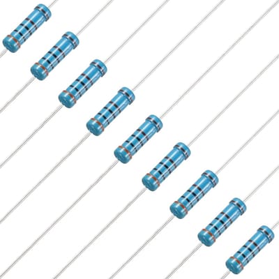 Vaste Weerstanden - Metaalfilm Componenten - Elektronische Projecten - 1% Tolerantie - 50 Stuks - Zwart