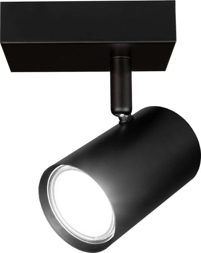 Ledvion LED Plafondspot Zwart 1-lichts Rechthoek GU10 3W koud wit
