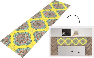 Keukenloper - Loper keuken - Barok - Abstract - Patronen - Bloemen - 200x50 cm - Keukenloper vinyl