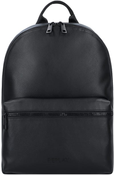 REPLAY Vrije tijd rugzak Rugzak met laptopvak Backpack Black Zwart