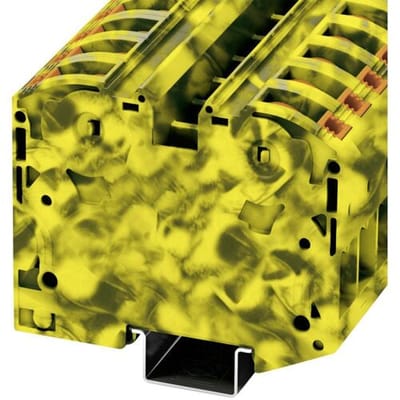 Phoenix Contact 3212081 Hoogstroomklem 16 mm Veerklem Zwart, Geel 10 stuk(s)