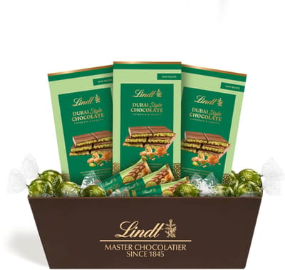 Lindt Dubai Style Pistache cadeau chocolade bundel 930 gram - Pistache - Premium chocolade - Cadeau - Kadayif - Kerstcadeau