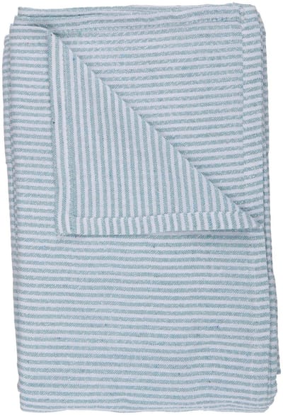 Table cloth stripe lurex blue
