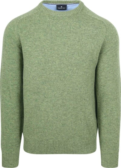 Steppin' Out Trui Lamswol Groen - Maat M - Heren
