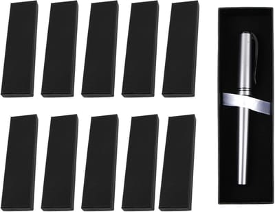 Geschenkdoos voor pennen - 10 stuks - zwart karton - stofdicht en vochtbestendig - SnelShoppen