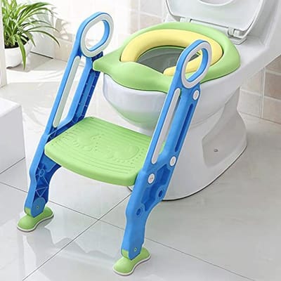 Toilettrainer met opvouwbare ladder voor kinderen