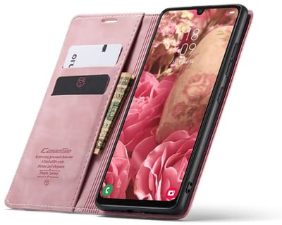 CaseMania Bookcase hoesje geschikt voor Samsung Galaxy A53 - Effen Roze - Kunstleer