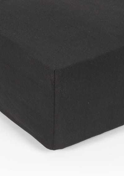 Ambianzz Bedding Enkel Jersey Hoeslaken 150 gram Black