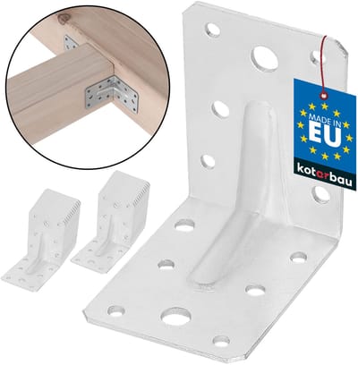 KOTARBAU Bevestigingshoeken - hoekversterking - 25stk. - 75x75x55mm