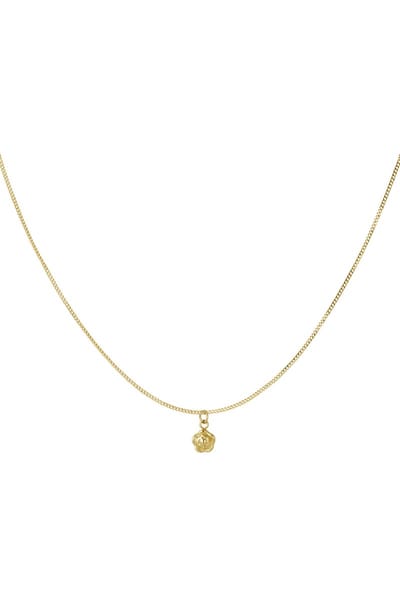 Ketting simple flower charm Goud