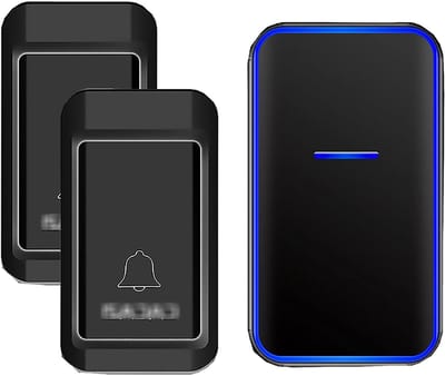 Draadloze Deurbel - Elektrische Bel - Bezoekers Ontvangen - Geen Batterij Nodig - 149 Meter Bereik - Zwart