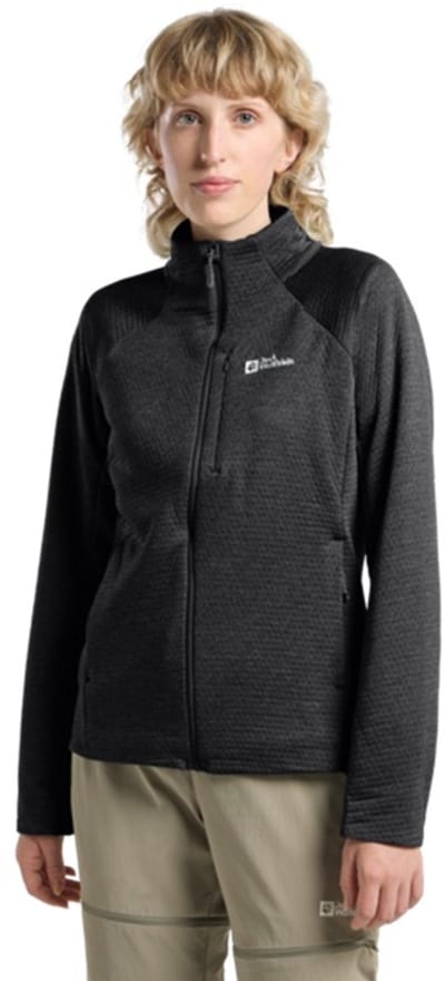 Jack Wolfskin Taiga FZ Women - Outdoorvest - Dames - Zwart - Maat L