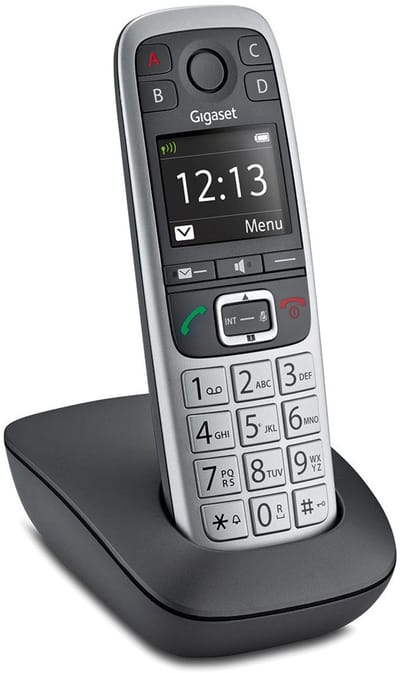 Gigaset E560 - Seniorentelefoon - met grote knoppen en 4 extra SOS-noodknoppen - perfecte geluidskwaliteit - Grijs