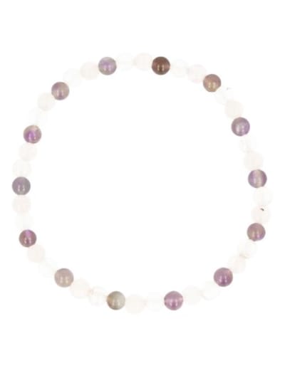 Gouden driehoek kralenarmband 4mm