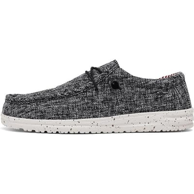 Heren Comfortabele Herfst Casual Loafers voor Zeilen Gevulkaniseerde Loafers Ademend Lichtgewicht Ontwerp voor Wandelen Buitensporten 47 zwart