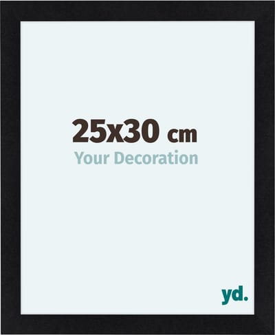 Your Decoration - Fotolijst 25x30 cm - MDF - Zwart Mat - Como