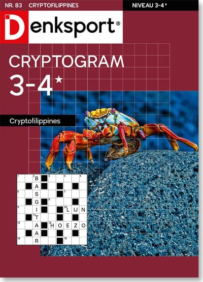 Denksport Puzzelboek Cryptofilippines 3-4*, editie 83