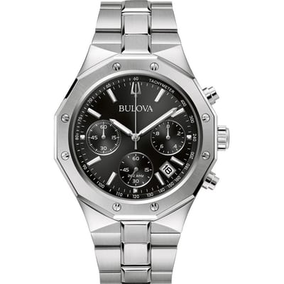 Bulova Precisionist 96B410 Horloge - Staal - Zilverkleurig - Ø 44 mm