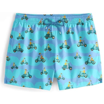 "Vespa Flamingo" Zwemshorts