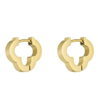 Yehwang Oorbellen Basic Klaver goud M