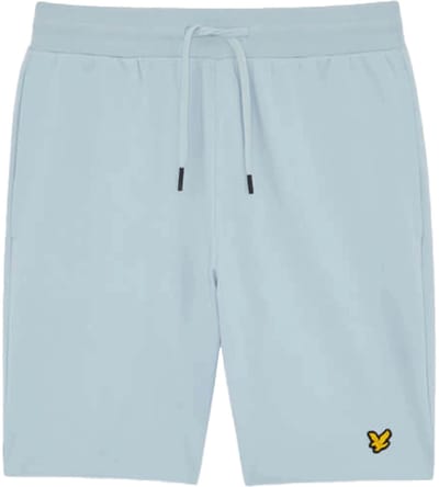 Lyle & scott fly fleece short in de kleur blauw.