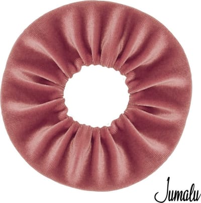 Jumalu Scrunchie Velvet Oudroze – Haarelastiek – Haarwokkel – Zacht Fluweel – Ø 10 cm – 1 Stuk