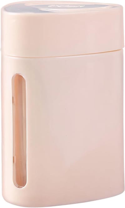 Tandenstoker Dispenser - Opberger Houder - Hygiënisch Snacks - Automatisch Pop-Up - Compact Formaat - Crèmekleurig