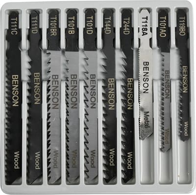 Decoupeerzaag bladen set 10 delig