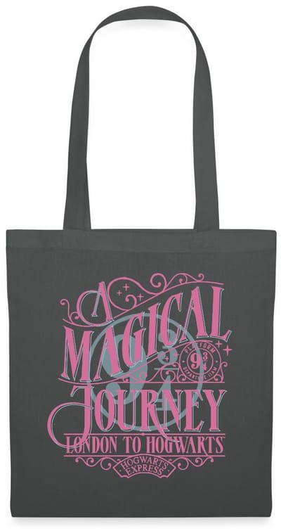 Harry Potter Perron 9 ¾ Ontwerp In Roze & Blauw Tas Van Stof Schoudertas